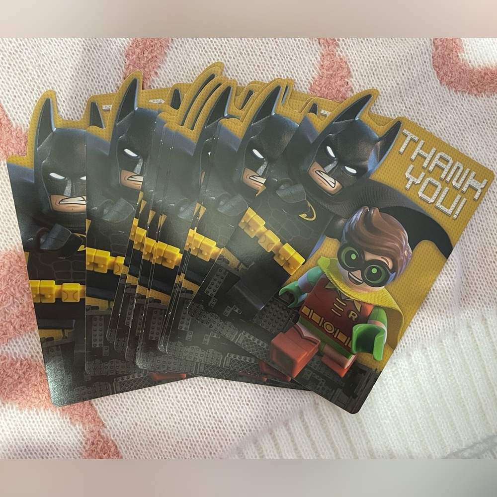 Batman and Robin Thank You Cards set of 13